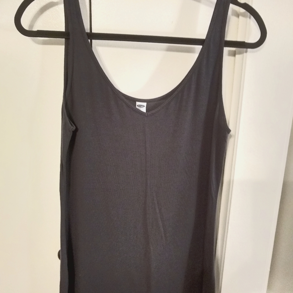 Semi Sheer Gray Tank top size L